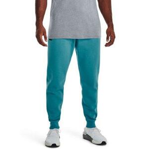 Under Armour Pánské tepláky Rival Fleece Joggers glacier blue M, Modrá / bílá