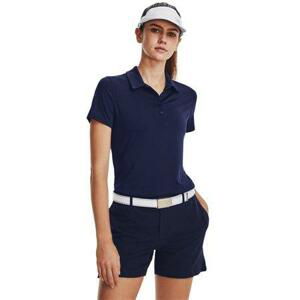 Under Armour Dámské polo tričko Zinger Polo SS midnight navy L, Tmavě, modrá