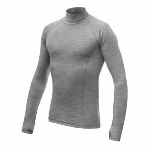 SENSOR MERINO BOLD pánské triko dl.rukáv roll neck cool gray Velikost: XXL