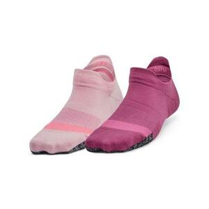 Under Armour Dámské nízké ponožky Breathe 2 No Show Tab 2pk, pace, pink, OSFM