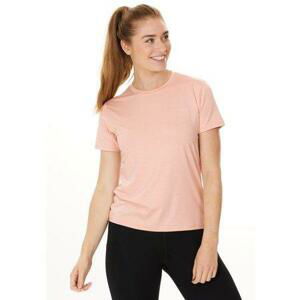 Endurance Dámské sportovní tričko Maje W Melange S/S Tee peach whip 44