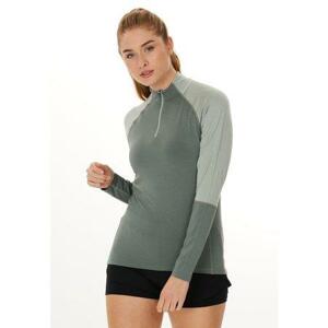 Endurance Dámské běžecké tričko Abbye W Midlayer desert green 42