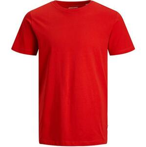 Jack&Jones Pánské triko JJEORGANIC Slim Fit 12156101 True Red XL