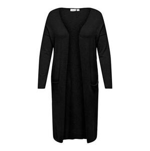 ONLY CARMAKOMA Dámský kardigan CARESLY 15240832 Black 5XL/6XL