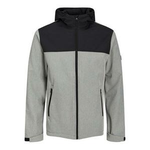 Jack&Jones Pánská softshell bunda JJEMARVIN 12212363 Light Grey Melange S