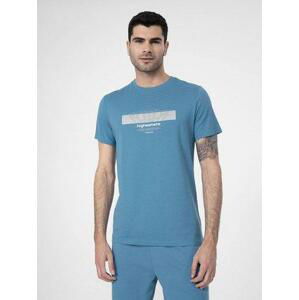 4F Pánské bavlněné tričko, Modrá, L