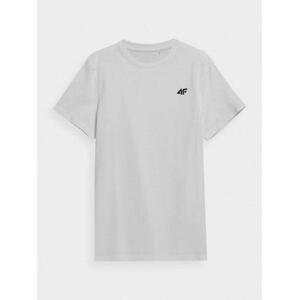 4F Pánské bavlněné tričko, Bílá, M
