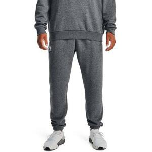 Under Armour Pánské tepláky Essential Fleece Jogger, pitch, gray, medium, heather, L