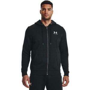 Under Armour Pánská mikina Essential Fleece FZ Hood, Černá, M