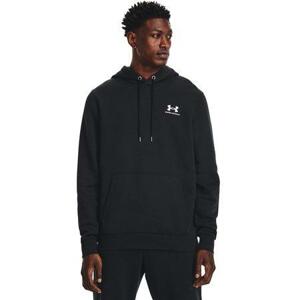 Under Armour Pánská mikina Essential Fleece Hoodie black 3XL, Černá, XXXL