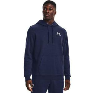 Under Armour Pánská mikina Essential Fleece Hoodie - velikost L midnight navy XL, Tmavě, modrá