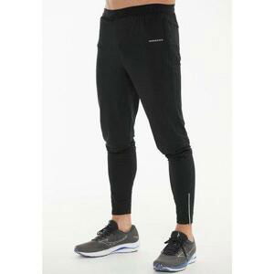 Endurance Pánské běžecké tepláky Moores M Pants black L, Černá