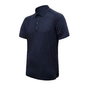 SENSOR MERINO ACTIVE polo pánské triko kr.rukáv deep blue Velikost: M