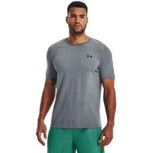 Under Armour Pánské funkční tričko Seamless Grid SS, pitch, gray, M