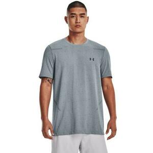 Under Armour Pánské funkční tričko Seamless Grid SS, harbor, blue, XL