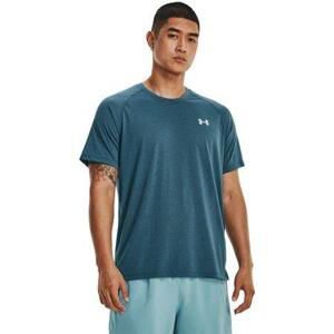 Under Armour Pánské tričko Streaker SS - velikost XXL static blue XXL, Modrá / bílá