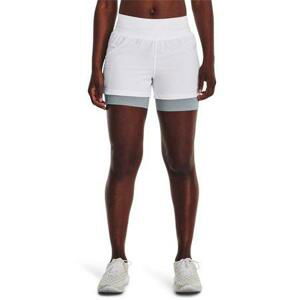 Under Armour Dámské běžecké kraťasy Run Elite 2in1 Short white XL, Bílá