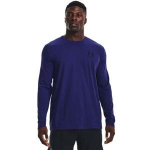 Under Armour Pánské tričko Sportstyle Left Chest LS, sonar, blue, S