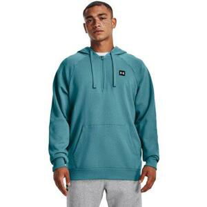 Under Armour Pánská bavlněná mikina Rival Fleece 1/2 Zip HD, Modrá / bílá, XL