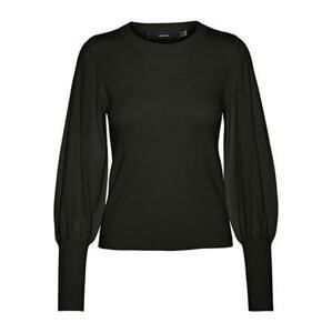 Vero Moda Dámský svetr VMHOLLYKARISPUFF 10277805 Black XL