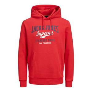 Jack&Jones Pánská mikina JJELOGO Regular Fit 12210824 True Red L