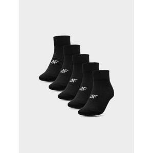 4F Pánské bavlněné ponožky, deep, black, 43 - 46
