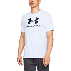 Under Armour Pánské triko SPORTSTYLE LOGO SS white 3XL, Bílá, XXXL