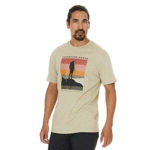 Whistler Pánské bavlněné tričko Vesper M O-neck T-shirt, moss, gray, L