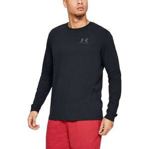 Under Armour Pánské tričko Sportstyle Left Chest LS black L, Černá