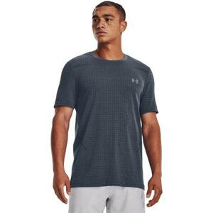 Under Armour Pánské funkční tričko Seamless Grid SS, downpour, gray, XL