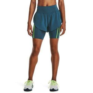 Under Armour Dámské běžecké kraťasy Run Anywhere Short static blue XS, Modrá / bílá