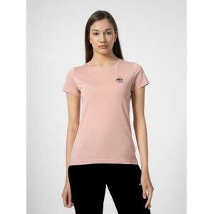 4F Dámské bavlněné tričko, light, pink, XL