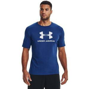 Under Armour Pánské tričko Sportstyle Logo SS, blue, mirage, XXL