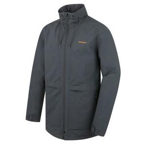 Husky Pánský hardshell kabát Nevr M dk. grey XL