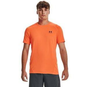 Under Armour Pánské triko HG Armour Fitted SS, orange, blast, M