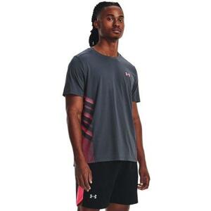 Under Armour Pánské běžecké tričko Iso-Chill Laser Heat SS - velikost S downpour gray L