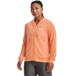 Under Armour Dámská mikina Rival Terry FZ Hoodie, mellow, orange, S