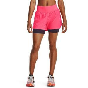 Under Armour Dámské běžecké kraťasy Run Elite 2in1 Short pink shock L