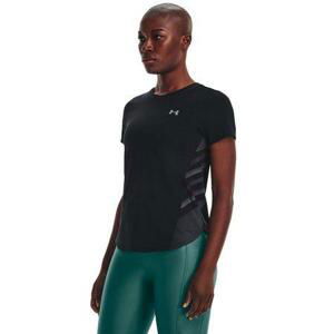 Under Armour Dámské běžecké tričko Iso-Chill Laser Tee II black M, Černá