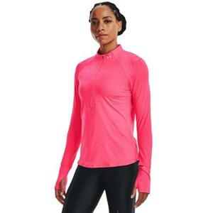 Under Armour Dámské běžecké tričko Qualifier Run 2.0 1/2 Zip pink shock M