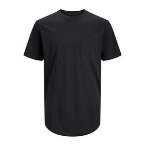 Jack&Jones Pánské triko JJENOA Long Line Fit 12210945 Black L