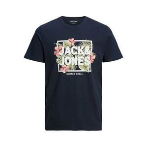 Jack&Jones PLUS Pánské triko JJEBASIC Regular Fit 12225322 Navy Blazer 4XL, XXXXL