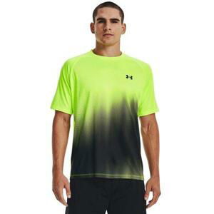 Under Armour Pánské sportovní tričko Tech Fade SS, lime, surge, L