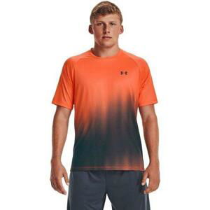 Under Armour Pánské sportovní tričko Tech Fade SS - velikost 3XL orange blast S