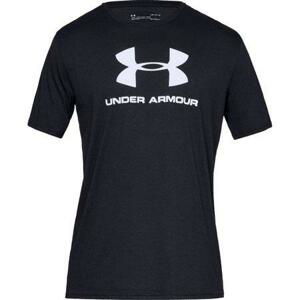 Under Armour Pánské triko SPORTSTYLE LOGO SS black 3XL, Černá, XXXL