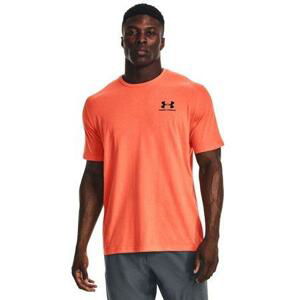 Under Armour Pánské triko Sportstyle Left Chest SS, frosted, orange, XXL