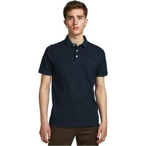 Jack&Jones Pánské polo triko JJEPAULOS Slim Fit 12136668 Dark Navy L