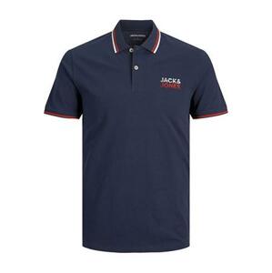 Jack&Jones Pánské polo triko JJATLAS Regular Fit 12221012 Navy Blazer S