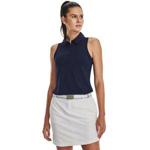 Under Armour Dámské polo tričko bez rukávů Zinger Polo SL midnight navy S, Tmavě, modrá