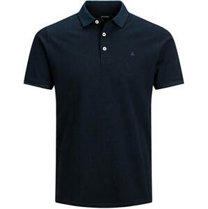 Jack&Jones PLUS Pánské polo triko Slim Fit JJEPAULOS 12143859 Dark Navy 6XL